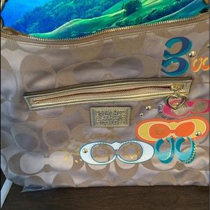 Coach Poppy Appliqué Hobo Bag